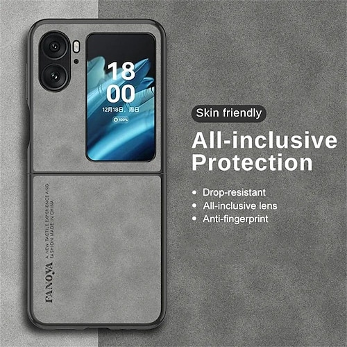 

per oppo find n2 flip 5g case luxury pu pelle di agnello cover oppo find n2 flip camera protection paraurti antiurto fundas