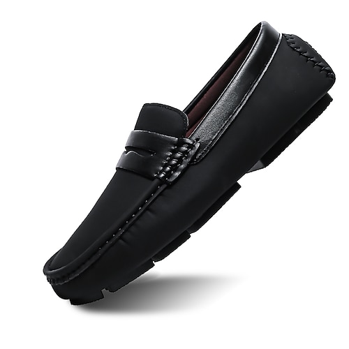 

Per uomo Scarpe Mocassini e Slip-Ons Retrò Penny Loafers Informale Giornaliero Footing Tessuto elastico Traspirante Nero Marrone Estate Primavera