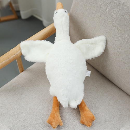 

Almofada de pelúcia de ganso branco para sofá linda almofada decorativa almofada de cadeira almofada macia para quarto sala de estar brinquedo presente