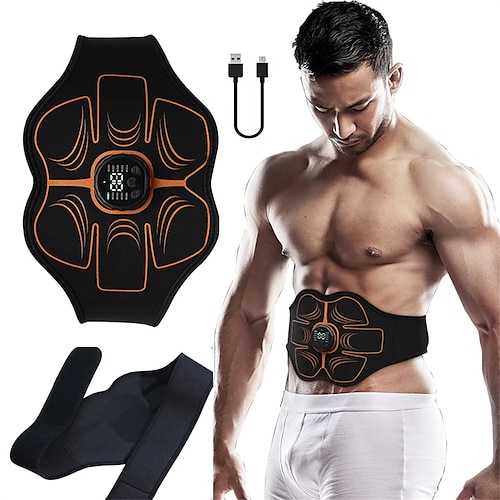 

Entraîneur d'abs ems stimulateur musculaire abdominal ceinture de tonification électrique recharge usb taille ventre perte de poids gym à domicile équipement de fitness