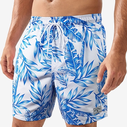 

Per uomo Boxer da surf Pantaloncini da mare Boxer da mare Pantaloncini estivi Pantaloncini da spiaggia A cordoncino con fodera in rete Vita elastica A foglia Piante Stampe astratte Asciugatura rapida