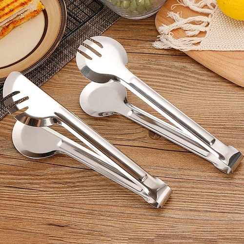 

cuisine alimentaire acier inoxydable pince outil chaleur pain salade barbecue cuisson ustensile perle pince pince viande barbecue outils buffet