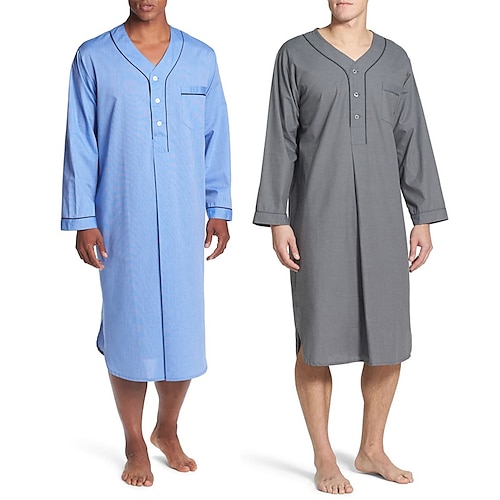 

árabe muçulmano Adulto Homens Religioso árabe saudita manto Thobe / Jubba Para Algodão Ramadã Collant / Pijama Macacão