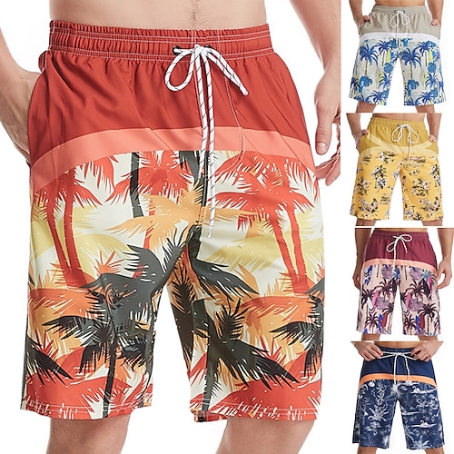 

Per uomo Boxer da surf Pantaloncini da mare Boxer da mare Pantaloncini estivi Pantaloncini da bagno A cordoncino Pop art Albero di cocco Traspirante Asciugatura rapida Lunghezza del ginocchio Per