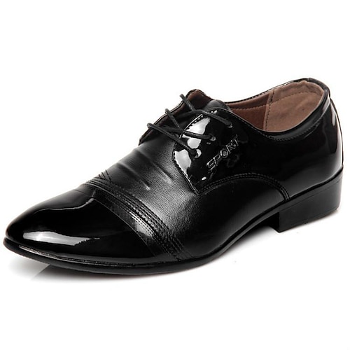 

Homme Oxfords Mocassins en cuir Entreprise Décontractées Extérieur du quotidien Faux Cuir Respirable Noir brillant7-23 Noir Marron Eté Printemps