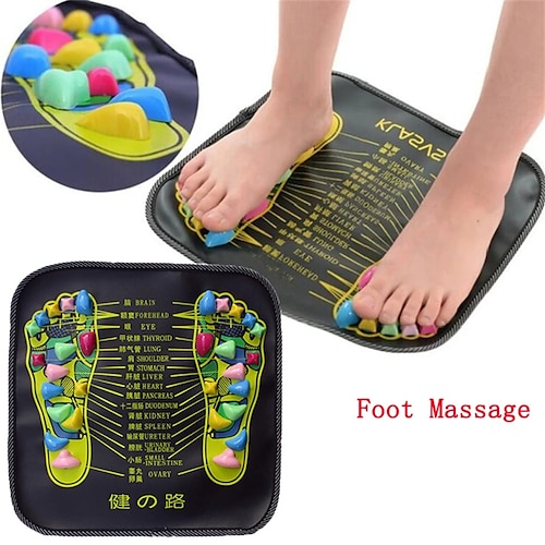 

Foot Massager Reflexology Walk Stone Foot Leg Pain Relieve Physiotherapy Chinese Health Care Acupressure Mat Pad Massageador