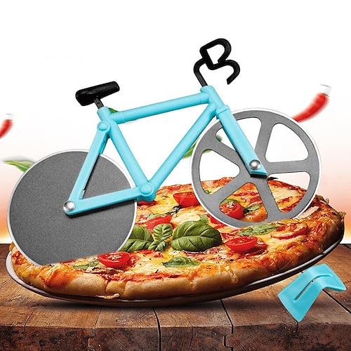 Pizza Cutter Stainless Steel Bicycle Shape Wheel Bike Roller -  Sweden