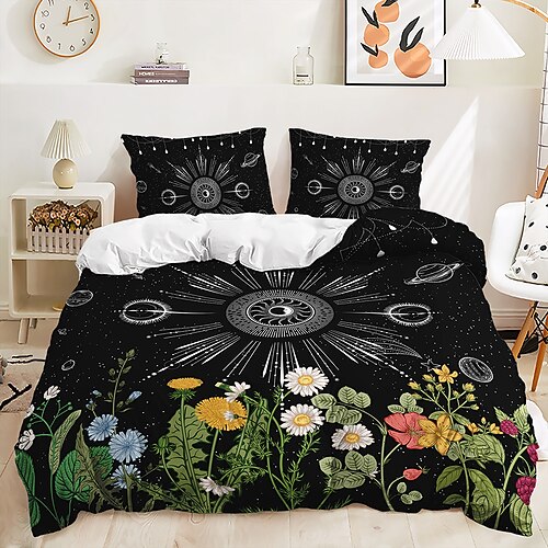 

3D Ramadan Duvet Cover Bedding Sets Comforter Cover with 1 Duvet Cover or Coverlet,1Sheet,2 Pillowcases for Double/Queen/King(1 Pillowcase for Twin/Single)