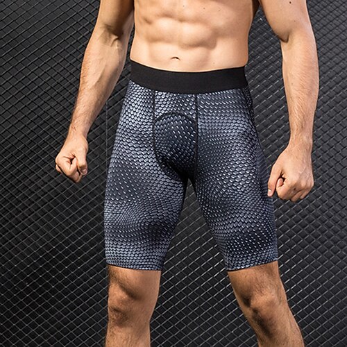 

Herre Løpeshorts Kompresjonshorts 3D-utskrift Bunner Atletisk treningsklær Pustende Fukttransport Myk Yoga & Danse Sko Trening Treningsøkt Sports Sportsklær Slangeskinn Svart Hvit Rød