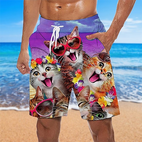 Cat swimming sale trunks