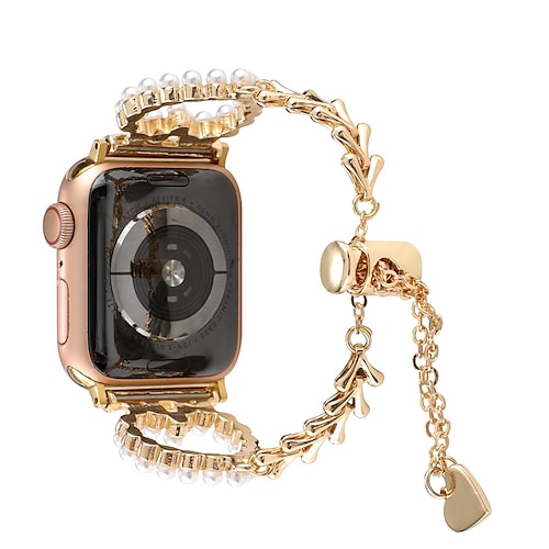 

1 pc Anneaux décoratifs Boucles Compatible avec Bracelet Apple Watch 38mm 40mm 41mm 42mm 44mm 45mm 49mm Homme Paillettes Cristal Alliage Bracelet de remplacement pour Ultra / SE, Series