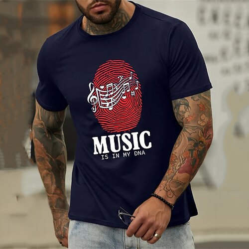 

Herre T skjorte Grafiske T-skjorter Kul skjorte Grafiske trykk Fingeravtrykk Hobby Crew-hals Varm stempling Gate Feriereise Kort Erme Trykt mønster Klær Designer Grunnleggende Moderne Moderne