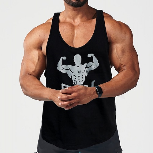 

Per uomo Canotta da corsa Canotta da palestra Senza maniche Gilet / Gilet Sportivo Athleisure Traspirante Traspirazione umidità Morbido Fitness Allenamento in palestra Corsa abbigliamento sportivo