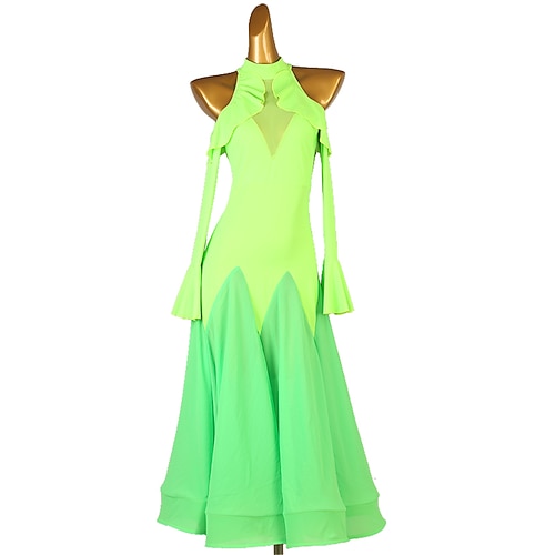 

Balli da sala Abito Più materiali Per donna Prestazioni Addestramento Manica lunga Alto Chiffon Chinlon Tulle