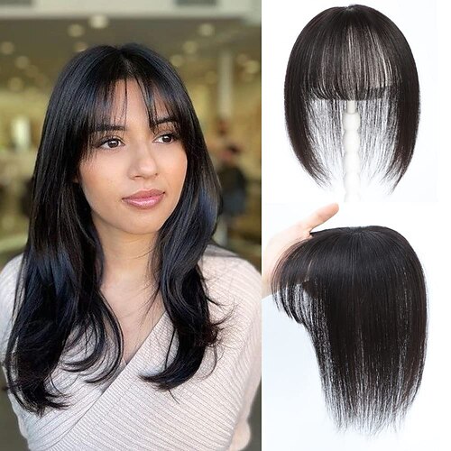 

topper per capelli per le donne 100% estensioni dei capelli umani clip in frangia 10 pezzi di capelli per le donne pezzo di capelli superiore fatto a mano topper per capelli umani per le donne con