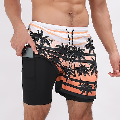 

Per uomo Boxer da surf Costumi da bagno Pantaloncini da mare Boxer da mare Vita elastica Con fodera a compressione Pop art Asciugatura rapida Surf Per eventi Spiaggia Hawaiano Boho 1 2