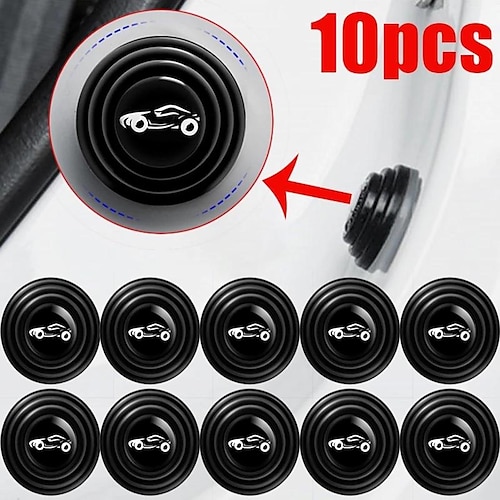 

StarFire 10Pcs Car Shock Absorbing Cushion Gasket Stop Vibration Sound Insulation Car Door Anti-Collision Rubber Patch Closing Silent Patch Thickening Protective Patch