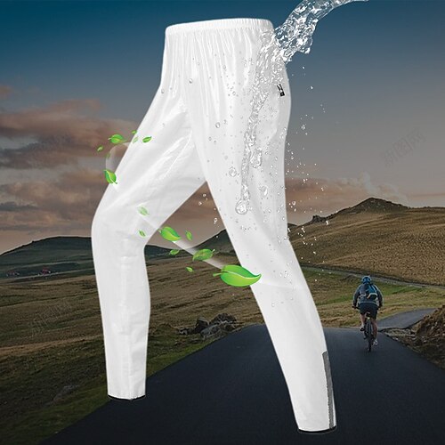 

Per uomo Pantaloni da ciclismo Bicicletta Pantalone / Sovrapantaloni Pantaloni Ciclismo da montagna Cicismo su strada Gli sport Impermeabile Anti-pioggia Elastico Bianco Verde Abbigliamento