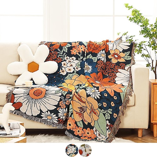 

Sofabezug Boho Sofadecke Überwurf Handtuch für Eckcouch Sessel Loveseat 4- oder 4- oder 3-Sitzer L-Form Kratzfest Katze waschbar