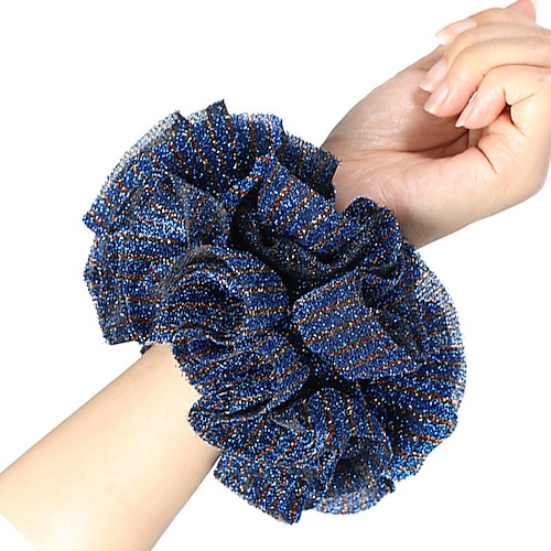 

oversize scrunchies gigantisk tykktarm stort hårbånd elastiske gummibånd glitter hestehaleholder hijab volumgivende scrunchies