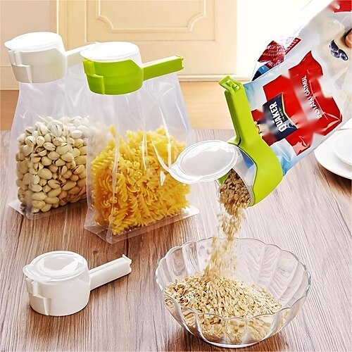 

clip di tenuta multifunzionale per uso domestico per la conservazione degli alimenti tè ugello di scarico a prova di umidità clip per sacchetti di plastica clip di tenuta per sacchetti di snack