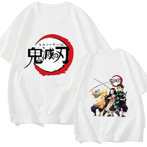 

Dämonentöter: Kimetsu no Yaiba Kamado Nezuko Kamado Tanjiro T-Shirt-Ärmel Bedruckt Klassisch Streetstyle T-shirt Für Herren Damen Unisex Erwachsene Heißprägen 100% Baumwolle Casual