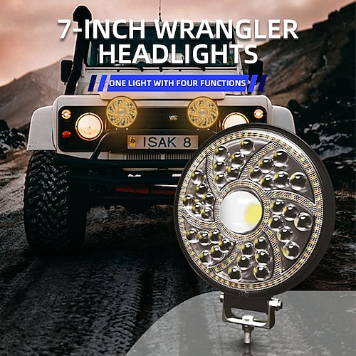 

1pcs 43w luz de trabalho do carro barra de led 4x4 barra de trabalho offroad suv atv trator barco caminhões escavadeira 12v 24v led combo feixe