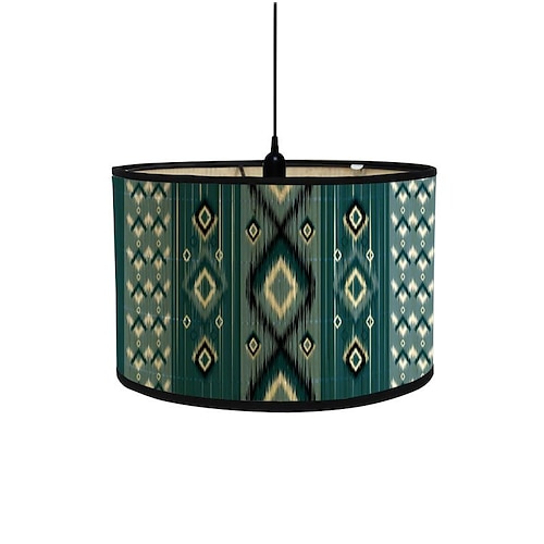 

Abat-jour impression rétro folk maison décoration lustre bambou éclairage artisanat style ethnique
