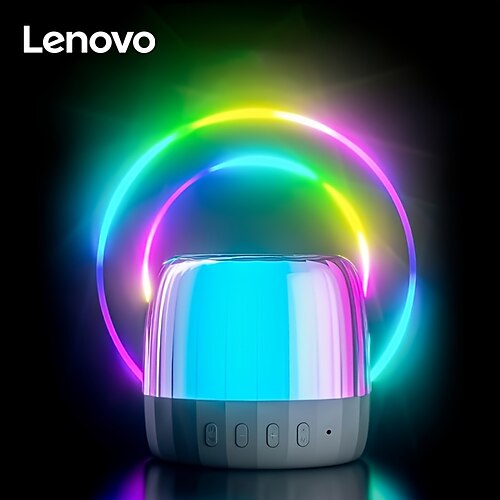 

original lenovo k3 plus tragbarer drahtloser hifi-lautsprecher bluetooth tf-karte mini stereo sound rgb bunter heller lautsprecher