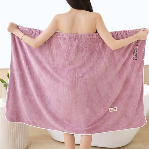 

forte absorption d'eau ne perd pas les cheveux épaissi et forte absorption d'eau serviette de bain peut être enveloppée dans une jupe de bain peignoir séchage rapide et respirant