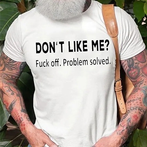 

Herre T skjorte Grafiske T-skjorter Kul skjorte Bokstaver Grafiske trykk Morsom Crew-hals Varm stempling Gate Feriereise Kort Erme Trykt mønster Klær Designer Grunnleggende Moderne Moderne