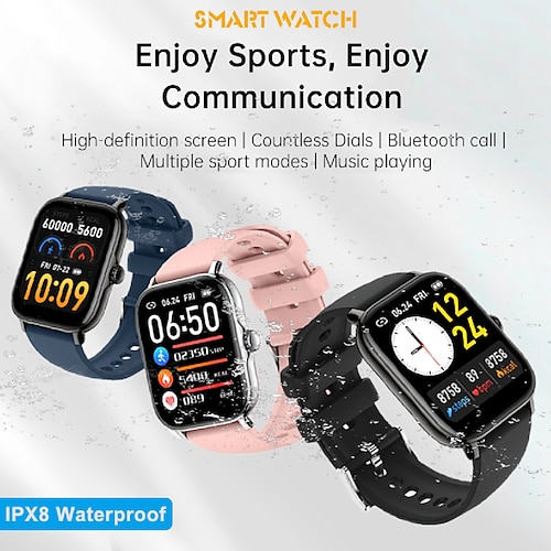 

New Smart Watch 1.91 inch Smartwatch Fitness Running Watch Bluetooth Pedometer Call Reminder Activity Tracker Compatible with Android iOS Women Men Long Standby Hands-Free Calls Waterproof IPX-8