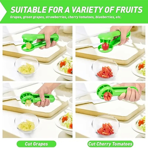 1pc, Cherry Tomato Slicer, Grape Slicer, MultiFunctional Grape