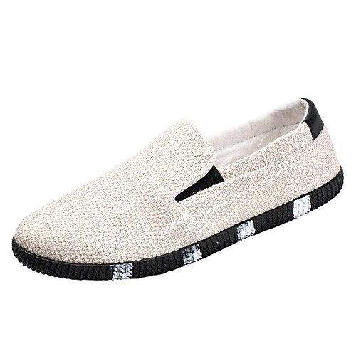 

Hombre Zapatos de taco bajo y Slip-On Zapatos Confort Clásico Casual Exterior Diario Tela Transpirable Negro Amarillo Azul Piscina Verano