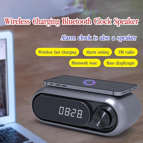 

WD-300 Bluetooth Speaker Bluetooth Wireless Charging LED Display Speaker For Laptop Mobile Phone