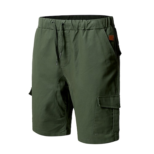 

Herren Cargo Shorts Kurze Hosen Lässige Shorts Pattentasche Glatt Komfort Atmungsaktiv Outdoor Täglich Ausgehen Modisch Brautkleider schlicht Schwarz Armeegrün