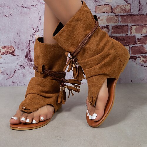 Plus Size Gladiator Flat Sandals | Lace up sandals, Roman sandals, Gladiator  sandals