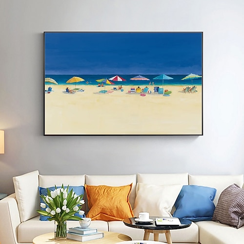 

mintura fatti a mano spiaggia paesaggio dipinti ad olio su tela parete arte decorazione moderna immagine astratta per la decorazione domestica laminata senza cornice unstretched pittura