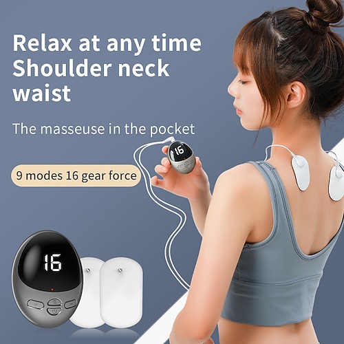 

Intelligent EMS Mini Portable Handheld Shoulder And Neck Massager, Cervical Lumbar Muscle Relaxation Relief Massager, Cute And Convenient, Can Be Used At Any Time