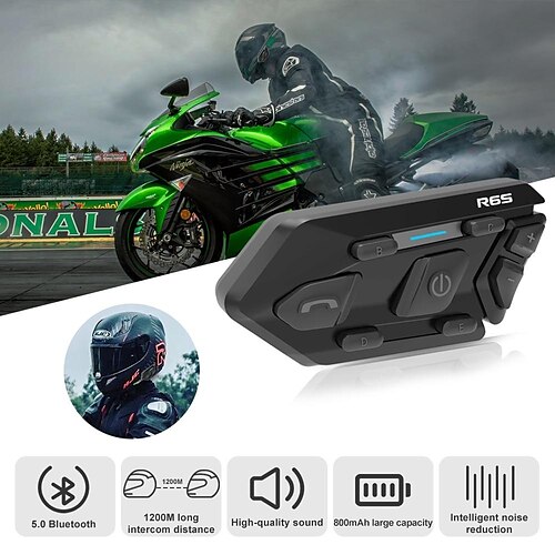 

helm-headset motorradhelm gegensprechanlage wasserdicht bluetooth 6 fahrer 1200m headset motorradkommunikation mp3 gps