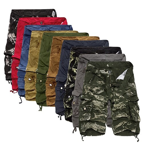 

Herre Militærbukser Cargoshorts Tactical Cargo Shorts Utendørs Bærbar Pustende Myk Bekvem Shorts Svart kamuflasje Hærgrønn kamuflasje Camping / Vandring Jakt Fisking 29 30 31 32 34