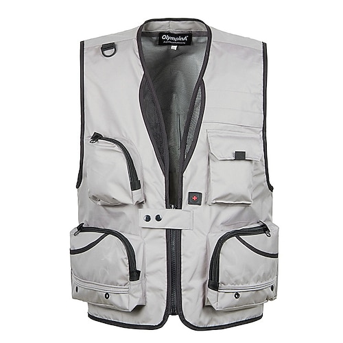 

Per uomo Gilet / gilet da escursionismo Senza maniche Superiore Esterno Portatile Traspirante Morbido Comodo Tasche Sportivo Retato Misto cotone e poliestere Nero Verde militare Cachi Caccia Pesca