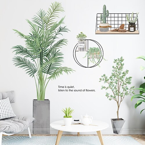 

Removable Green Plant Wall Stickers diy Green Leaves Wall Decals Hanging Tree Vine Wall Decor for Living Room Kids Girls Babys Bedroom Office Nursery Home Walls Decoration