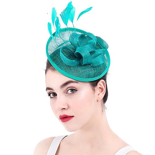 

fascinators Lino Kentucky Derby Corsa di cavalli Signora Formale Con Piume Copricapo Copricapo