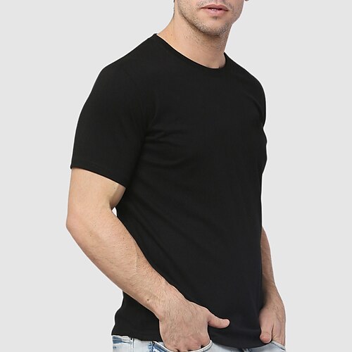 

Per uomo Plus Size Grande Alto maglietta Magliette Girocollo Nero Maniche corte Esterno Per uscire Stampa Alfabetico Abbigliamento Misto cotone Streetwear Moda Informale