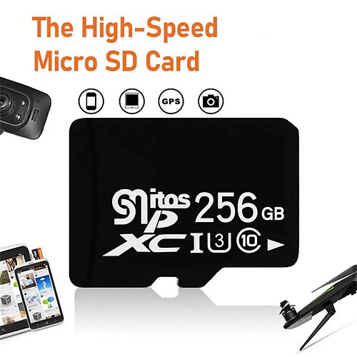 

scheda di memoria 64gb/128gb/256gb mini micro sd card classe 10 tf micro sd per telefono, telecamera di sicurezza, dash cam, action camera registratore di guida mp3 mp4