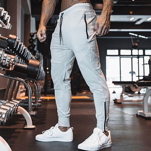 

Herre Joggingbukser Bukser Lomme Vanlig Camouflage Komfort Åndbart udendørs Daglig I-byen-tøj Mode Gade Sort Kakifarvet