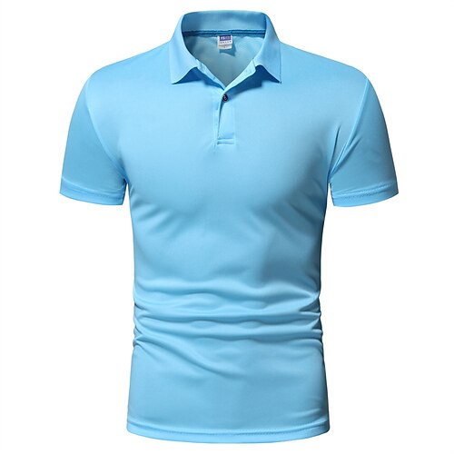 

Herre T skjorte Golf skjorte T-skjorte til turbruk Kortermet T-skjorte Topper Utendørs Pustende Lettvekt Svettereduserende Hurtigtørkende Polyester Marineblå Svart Hvit Fisking Klatring Camping