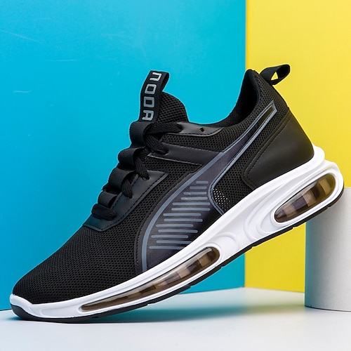 

Per uomo Scarpe da ginnastica Informale Giornaliero Di pelle Tessitura volante Traspirante Nero Bianco Estate Primavera
