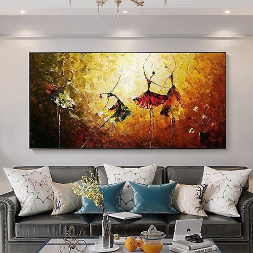 

Immagine Di Ballerino Classico Dipinto A Mano Astratta Trama Spessa Dipinti Ad Olio Su Tela Wall Art Per L'arredamento Della Casa Del Soggiorno